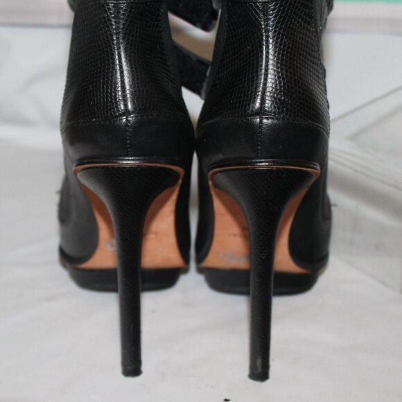 $285 BCBG MAXAZRIA MA NIGHT Leather Platform Sky High Heels Booties Boots - Picture 6 of 8